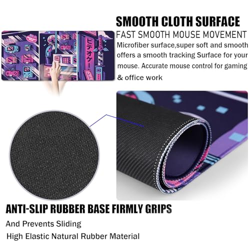 Japanese Comic Large Gaming Mouse Pad