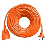  Rallonge de jardin 1 prise b/u 15m / OMY 2x1 / Orange plast-rol 5902273410751