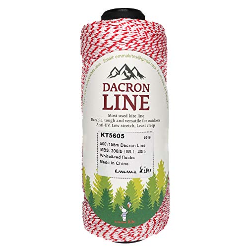 emma kites 50lbs 1000feet Braided Dacron Polyester String Spool Kite Line Mason Line