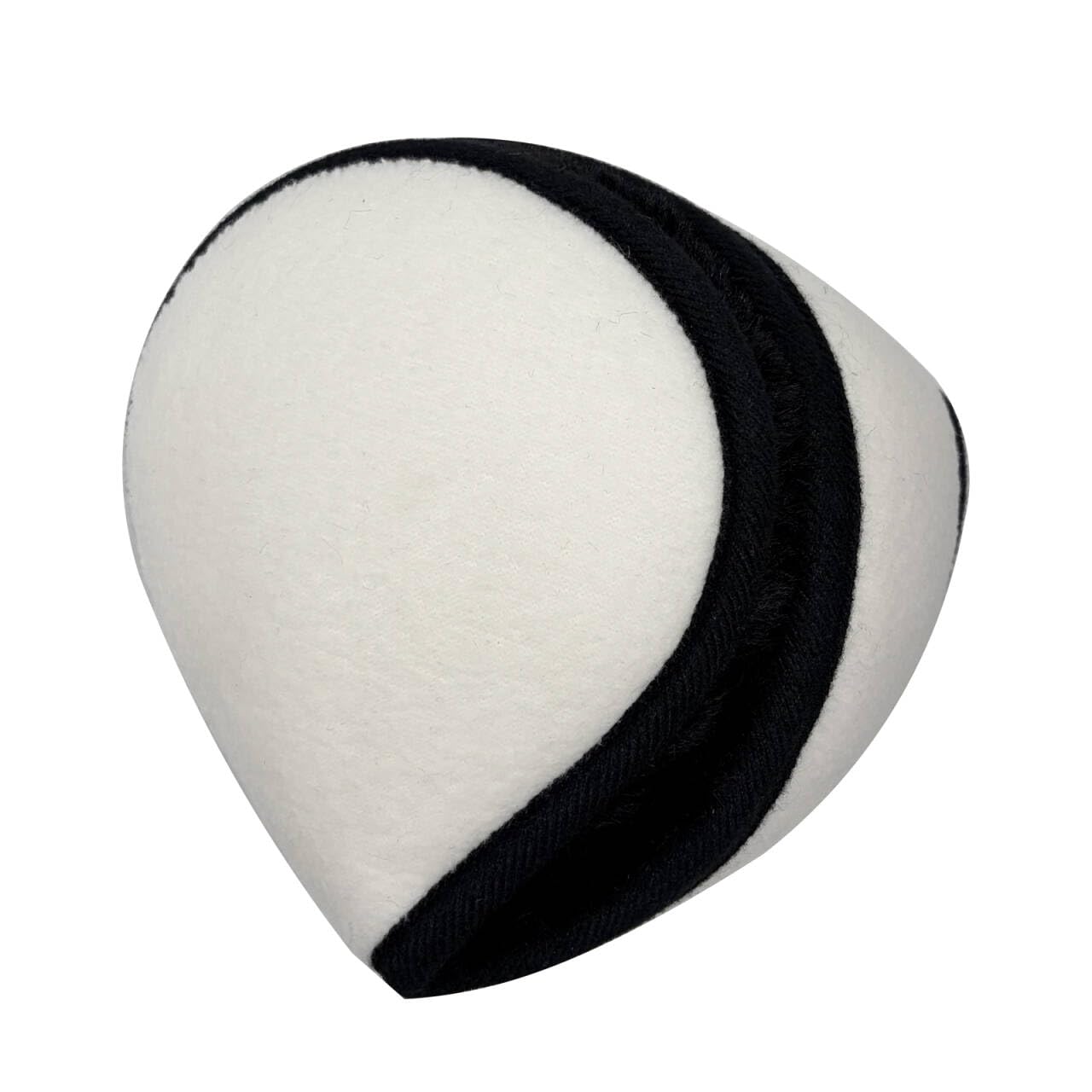 Winter Men Earmuffs, Big Size Foldable Polar Fleece Ear Warmers Women Adjustable Ear Muffs for Outdoor Activities (White)