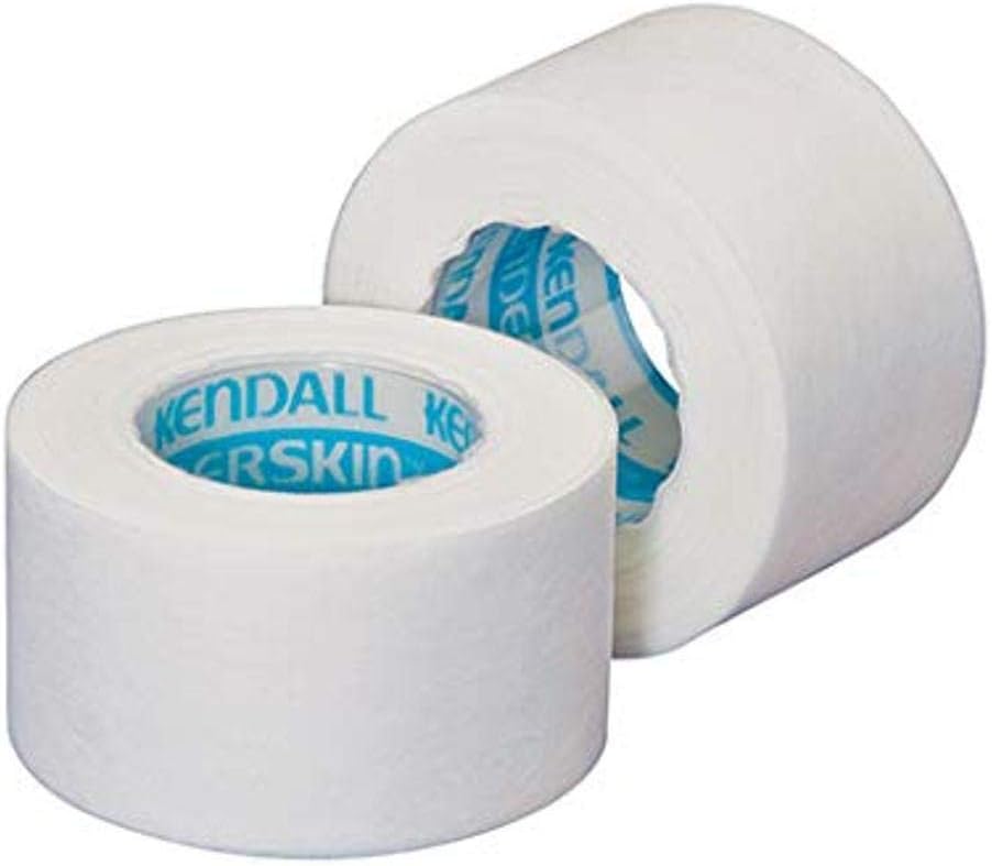 Kendall 081154772 TENDERSKIN Hypoallergenic Paper Tape, 2" 6 Pack