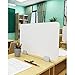 Desk Sneeze Guard Shield，Portable Countertop Screen，Protective Isolation Shield for All School，Office，Restaurant/White / 50×30