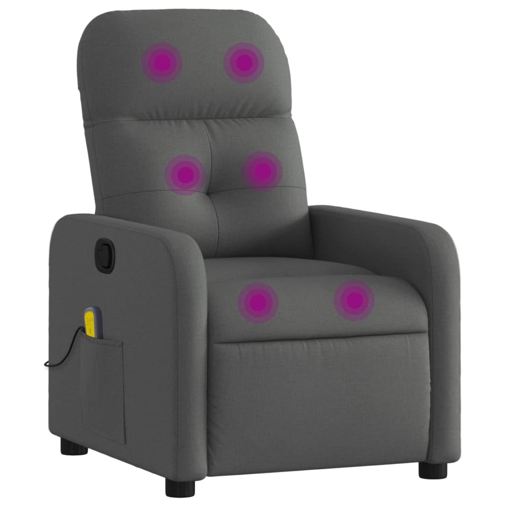 Sillón de Masaje reclinable de Tela Gris Oscuro, Sillón De Relax, Sillon Masaje Relax, Sillon Relax Electrico, Hogar Sillon Relax, Sillones Comodos, Sofa Tantra - 374207