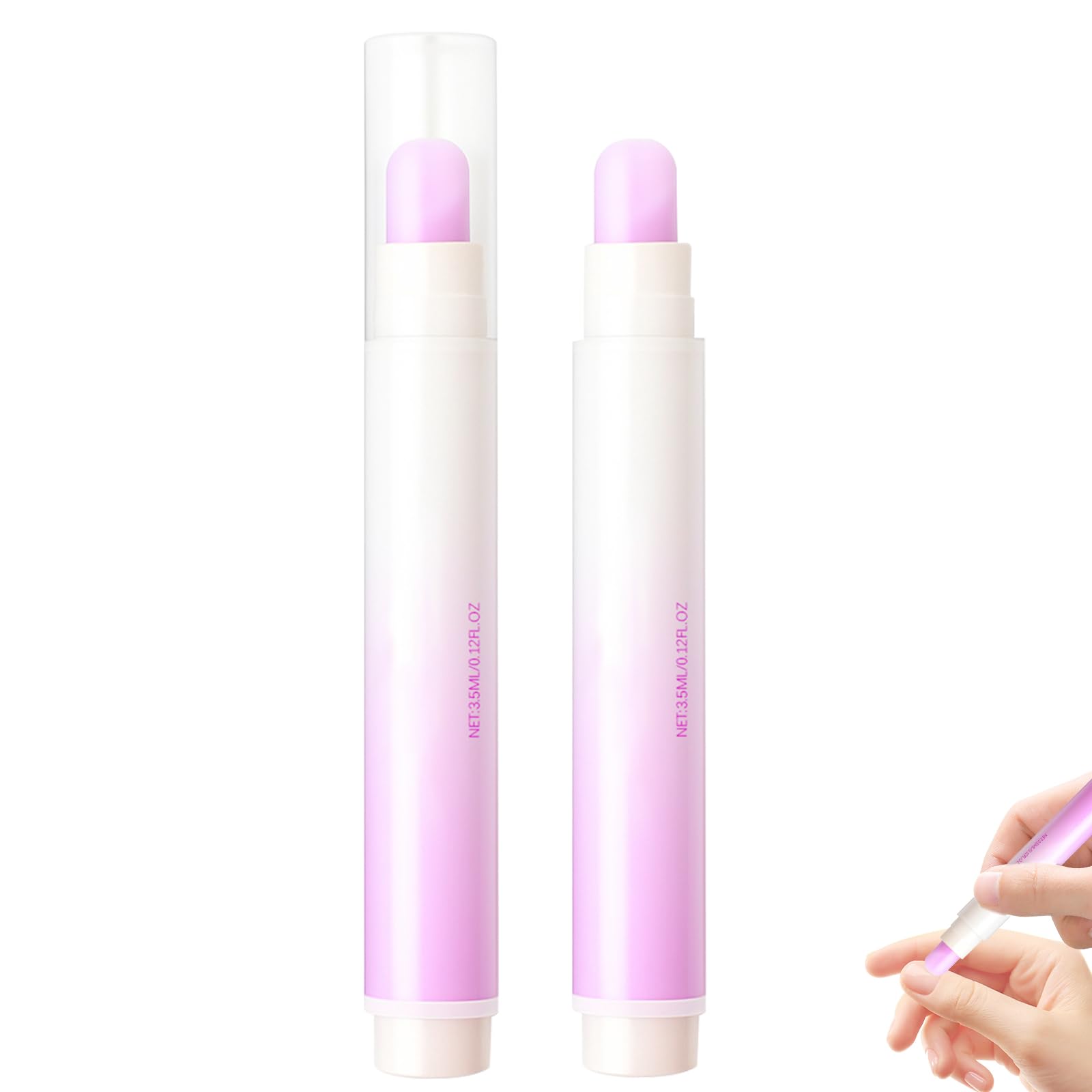 Generic 3-in-1 Nail Care Pen, Cuticle Remover & Oil Pen for Hangnails & Damaged Nails, Moisturizes, Strengthens & Brightens Nails, Pink, Cuticle Pusher, Nail Treatment