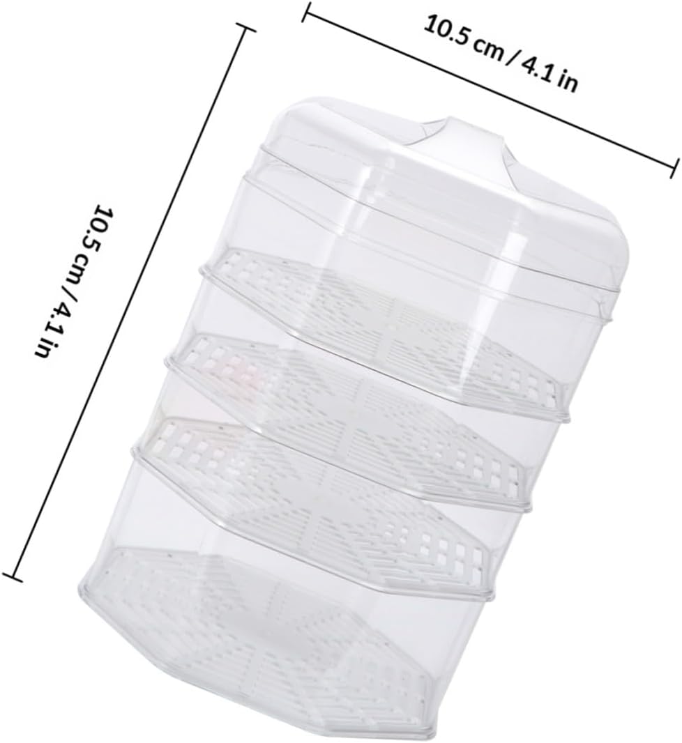 VICASKY 5pcs Multi-layer Thick Food Cover Set with Lid, Dustproof Thermal Insulation Dish Covers for Home Kitchen and Dining Table Food Storage