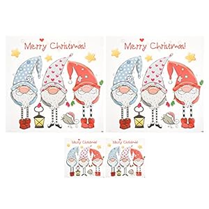 EXCEART Kerst Transfers Patches 4Pcs Gnome Ijzer Op Stickers Warmteoverdracht Applicaties Gnome Diy Sewign Op Kleding