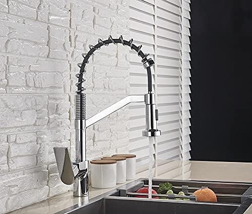 Miniatura 6 de Faucets - Grifo de fregadero de cocina para bar, granja, comercial, grifo de cocina extraíble de latón, grifo mezclador de fregadero de recipiente,