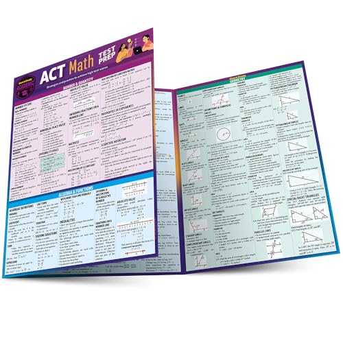 ACT Math Test Prep: a QuickStudy Laminated Reference Guide