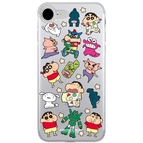 iPhone16e p P[X N񂿂 FB TPU  WF[ NAP[X y{z Crayon Shinchan Wagle Clear S1 Case X}zP[X X}zJo[ ACtH16e Jo[ Ή