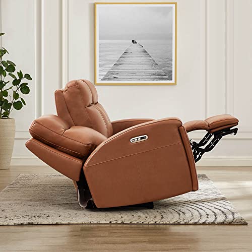 Sofá de 3 cuerpos Marrón reclinable y con reposacabezas miniatura 6