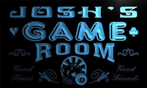 ADVPRO PL441-b Josh's Game Room Man Cave Beer Bar Neon Light Sign