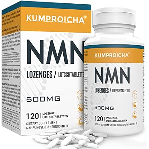 NMN Sublingual Lozenges 500mg, 120 Tablets Per Bottle, Fast-Acting & Max Absorption Nicotinamide Mononucleotide NAD+ Supplement (1 Pack) Cover