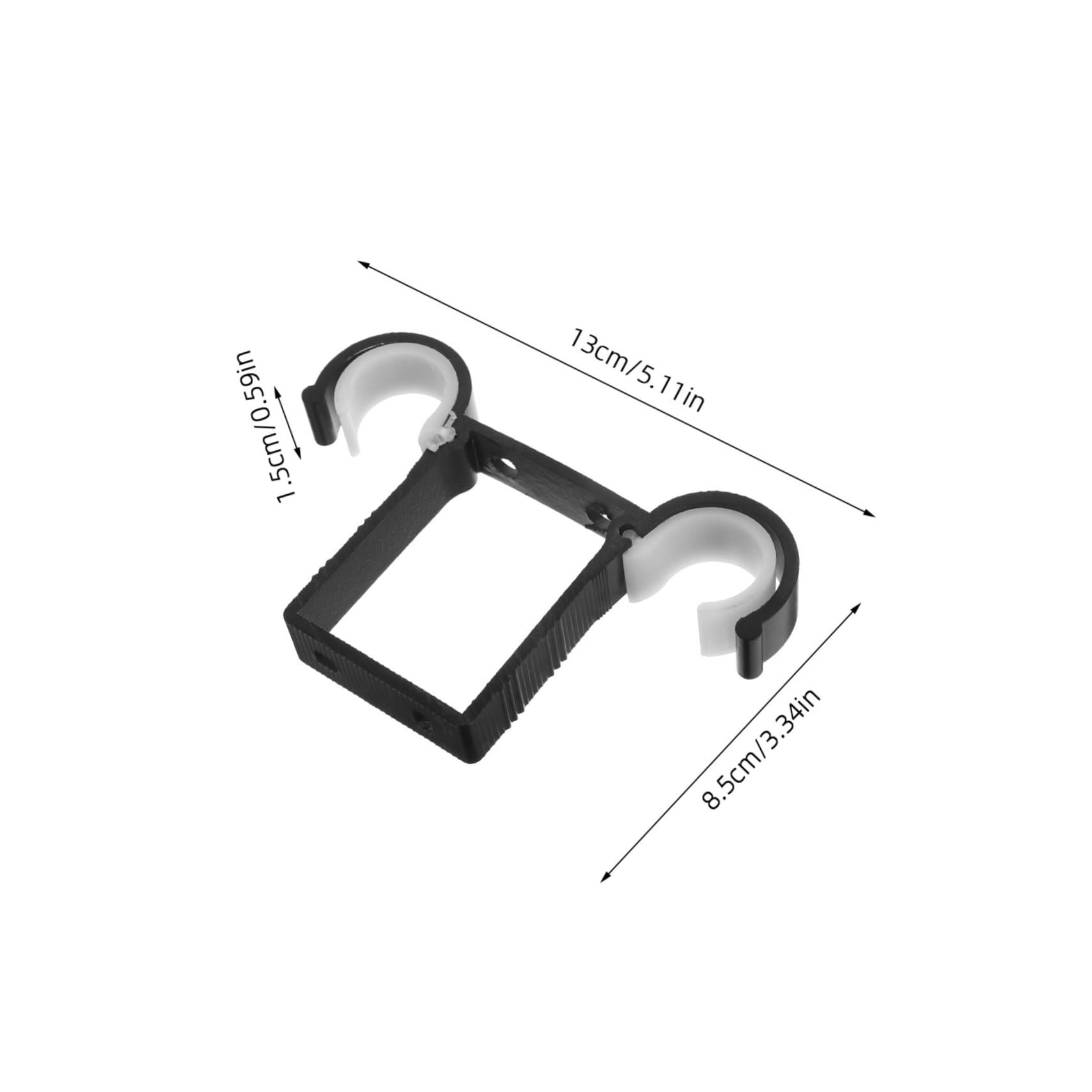 Cabilock 2pcs Curtain Rod Holder: Aluminum Ceiling Track Mounting System for Minimalist Homes - Heavy Duty Dual Layer Bracket for Sheer Blackout Drapery