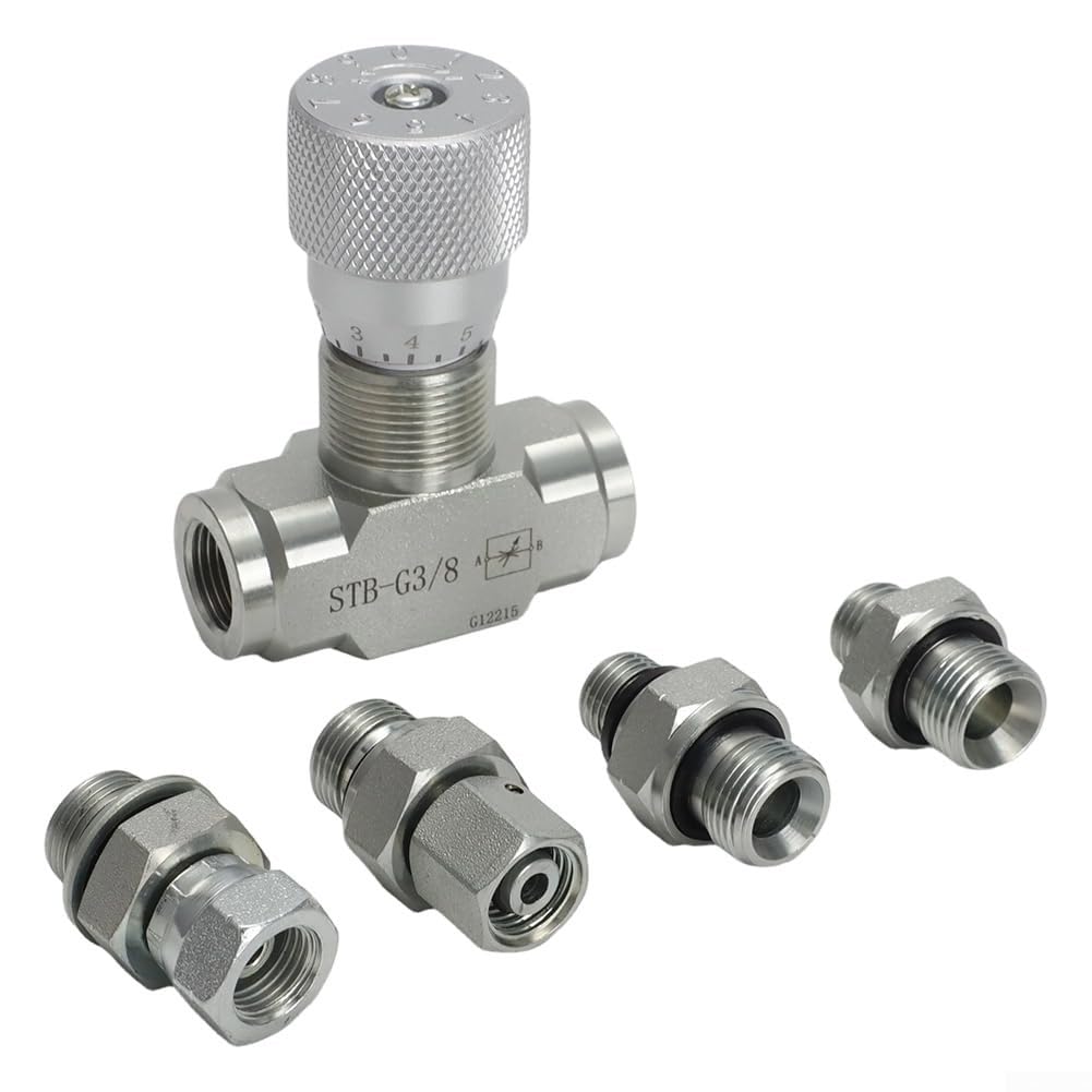 Válvula de control de flujo hidráulico de 3/8" STB-G3/8 para miniexcavadora