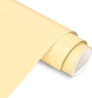 Vista 1 de AHIJOY Rollo de vinilo adhesivo mate beige de 12 pulgadas x 12 pies, vinilo permanente crema para calcomanías, tazas, proyectos de bricolaje