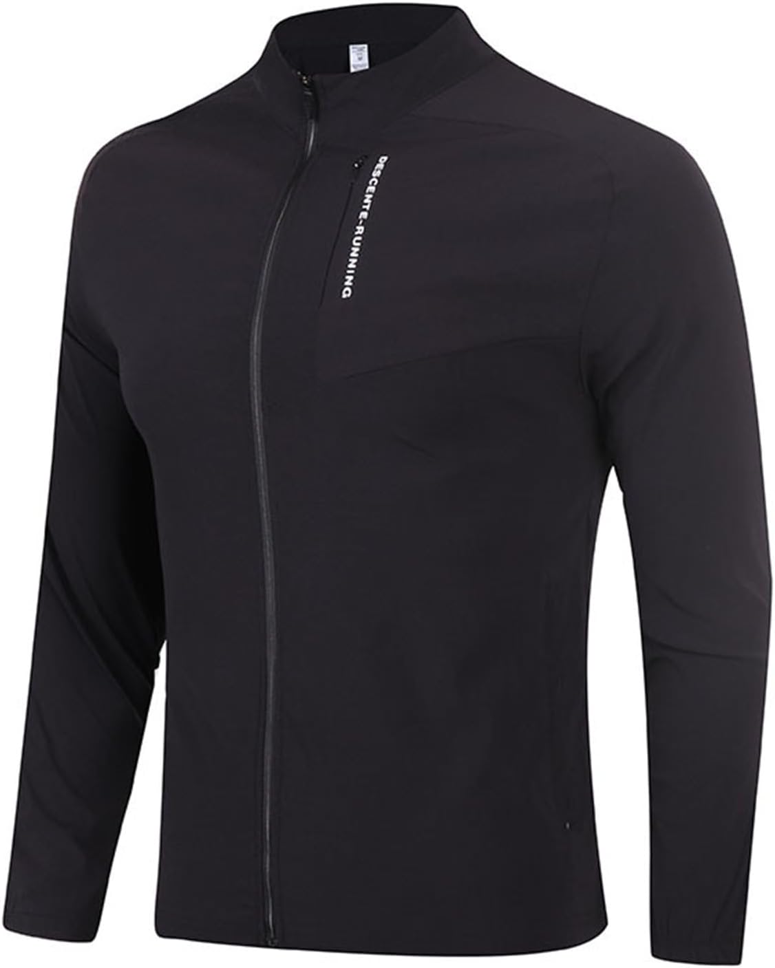 Men's Casual Jackets Stand Collar Zip Up Sports Jacket for Outdoor Activities Athletic Wear for Running and