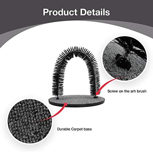 Arch Cat Groomer Cat Self Grooming Brush Cat Toy Cat Self Groomer Massager and Cat Scratcher Hair Trimming Brush Cat Scratcher Pet Toy