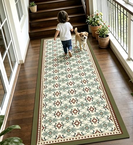Alfombra de pasillo estrecha de alta densidad de 85x170 cm textil lavable para dormitorios 3