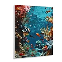 魚とサンゴの油彩画.個展購入 複製画】カサゴ – one's art