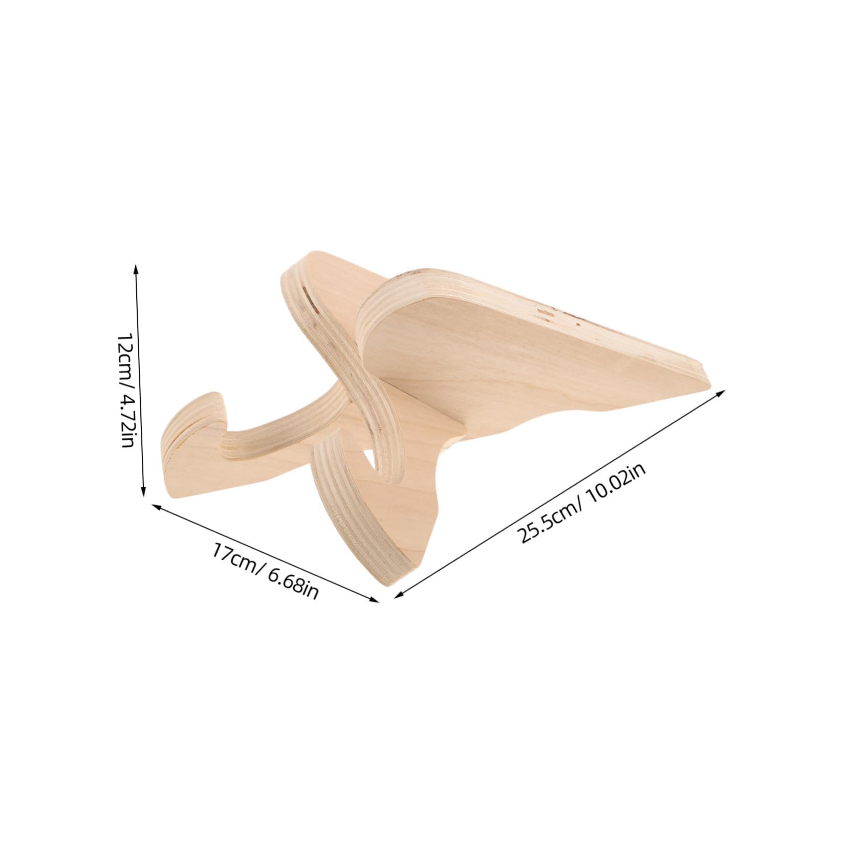 balacoo Durable Solid Wood Display Holder for Snowboards and Skateboards Space Saving Freestanding Design for Home and Retail Use