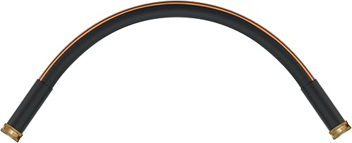 Atlantic Manguera de jardín resistente hembra a hembra de 58 pulgadas x 2 pies, manguera de agua negra, manguera líder de conexión corta, manguera