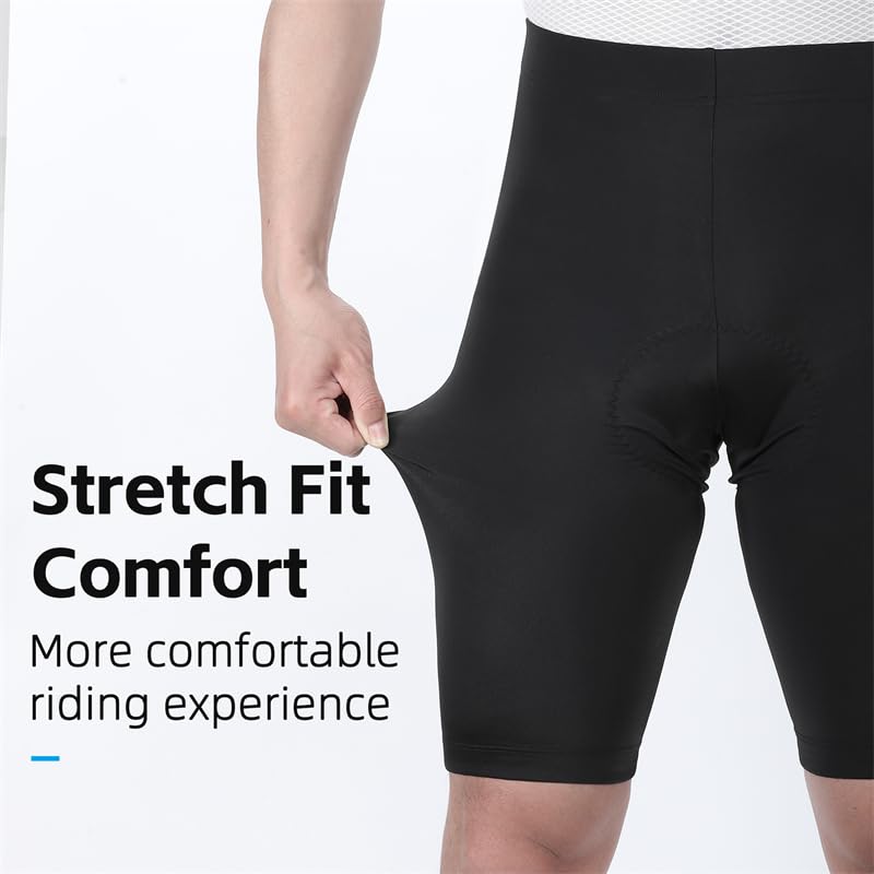 Pantaloncini Ciclismo Uomo Pantaloncini da ciclismo estivi con cuscino ammortizzante 3D, pantaloni traspiranti, ad asciugatura rapida, elastici e freschi, attrezzatura da ciclismo Pantaloncini Mtb Uom