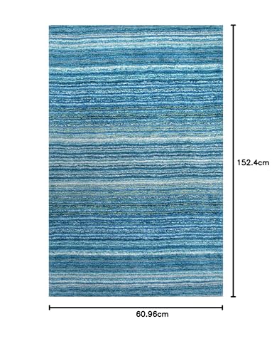 Image of Carpet for Living Room Bedroom Super Soft Anti Skid Hand Made Carpet Size 2X5 Feet Runner