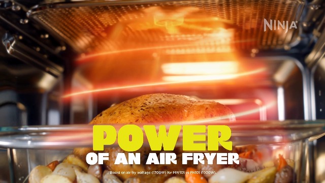 Image of Ninja Crispi Microwave & Air Fryer with FusionCrisp, Silver, MW101