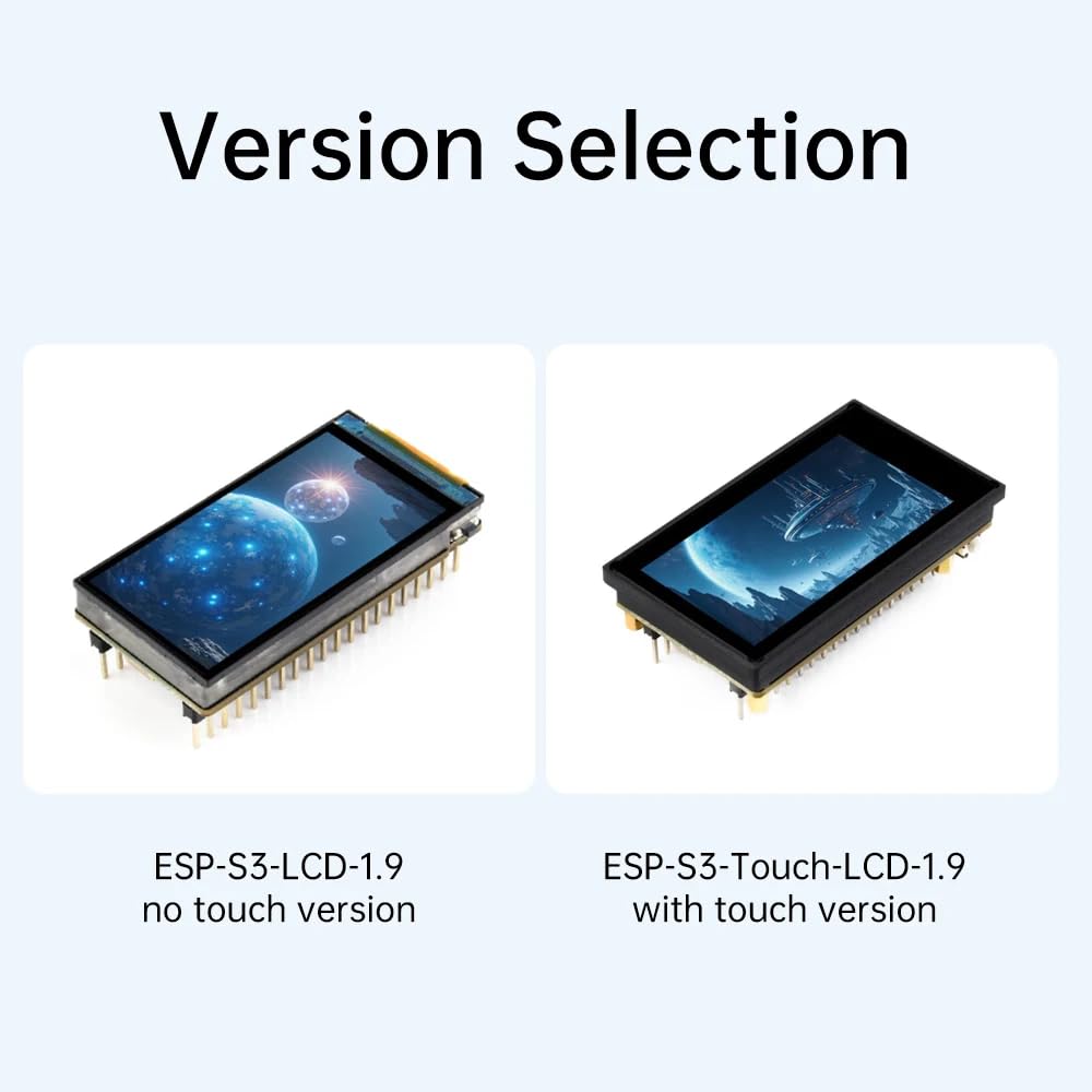 VIDOO Scheda Sviluppo con Display LCD 1,9 pollici Schermo Tattile 2.4GHz WiFi BLE 5 BT Flash Grande Capacità-C6 Con Touch