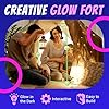 Playbees Glow in The Dark Fort Building Kit – 130 PCS STEM Toy for Kids Ages 4–12 – Build Tents, Castles & Rockets – Creative Building Set & Great Gift #3