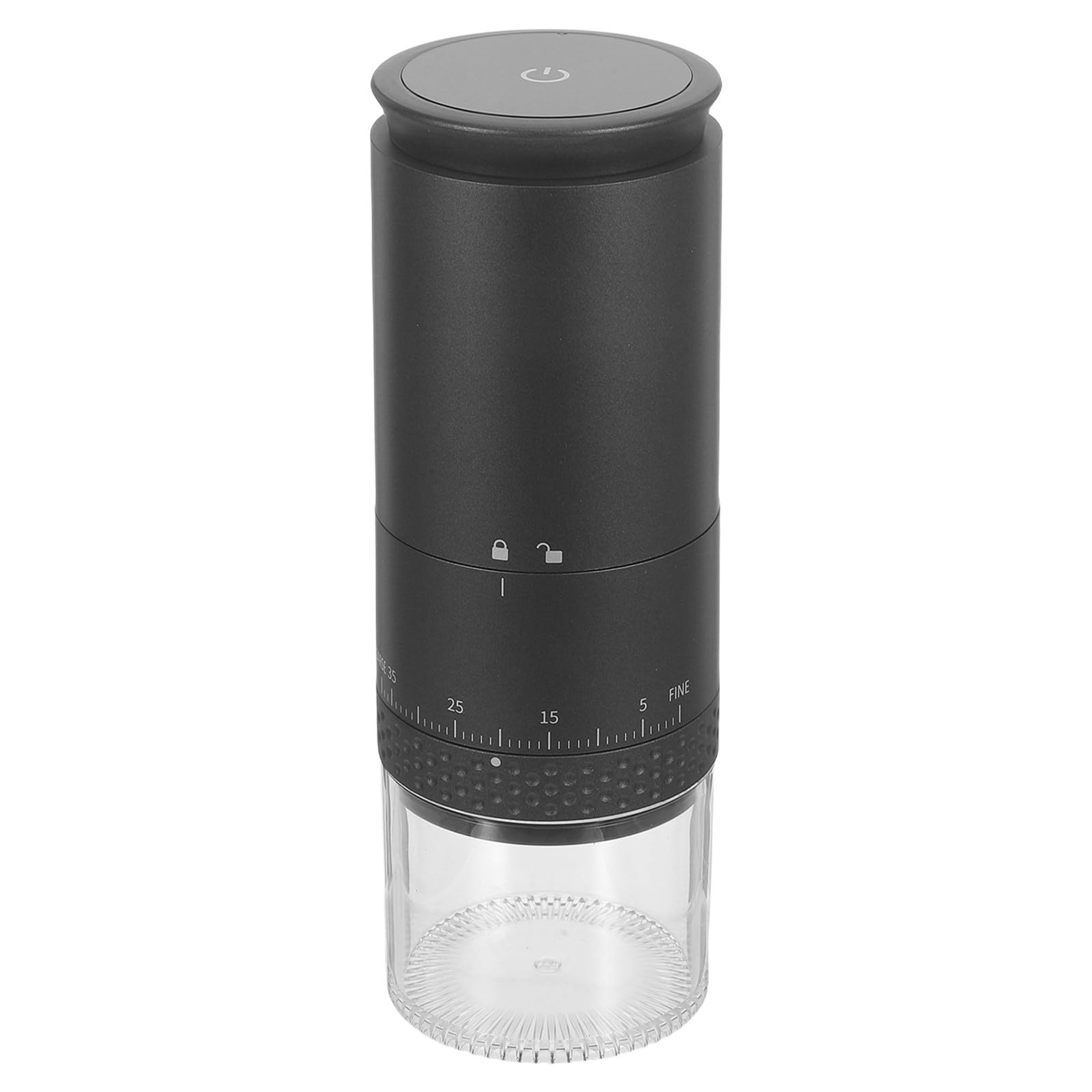 KOMBIUDA Molinillo de Café Eléctrico Portátil Capacidad 25g para Granos Abs Negro Molinillo Eléctrico 50g para Café Molido, Silencioso, para Especias y Frutos Secos, Cocina