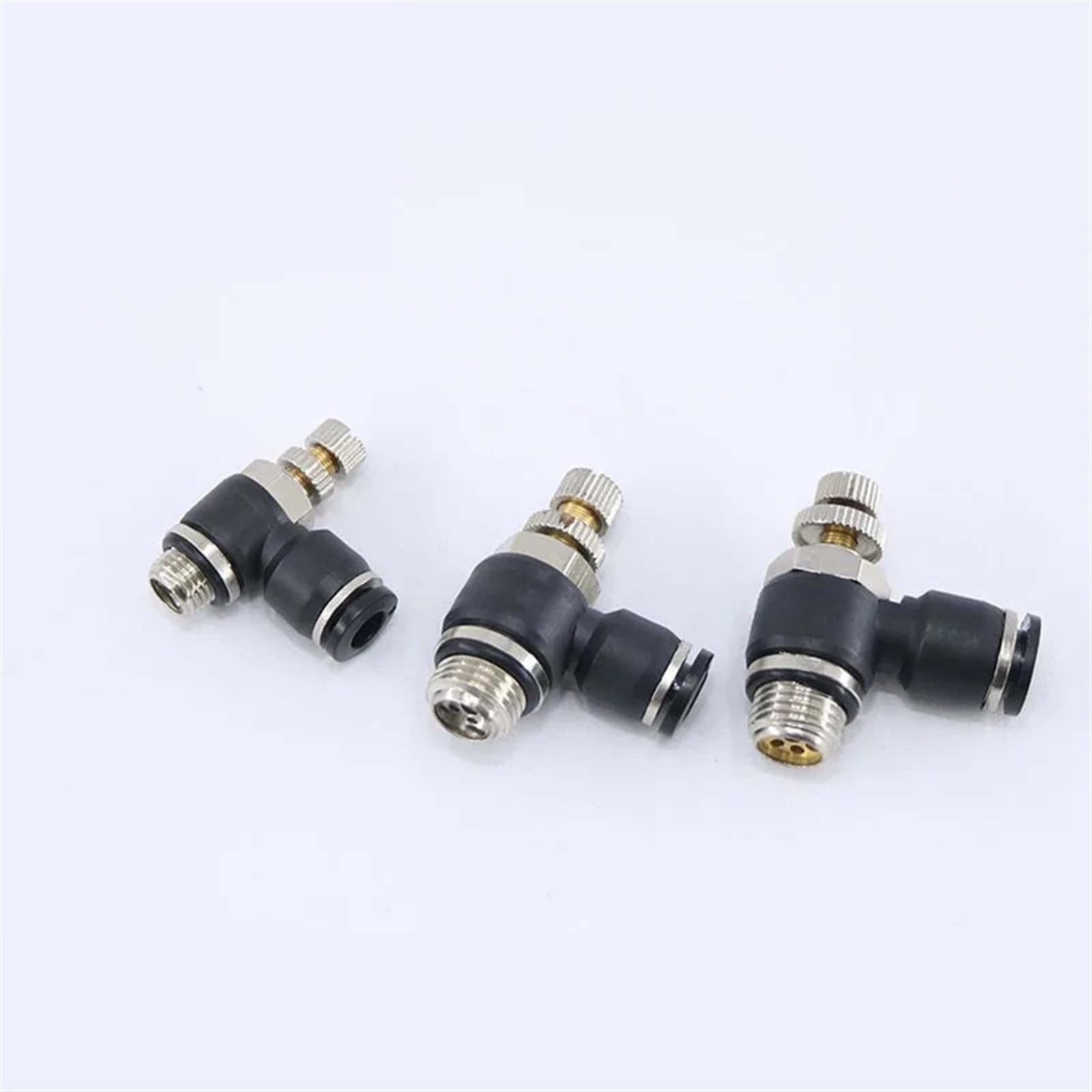 Válvula de acelerador de cilindro neumático regulador de flujo de aire de 3/8 a 8mm