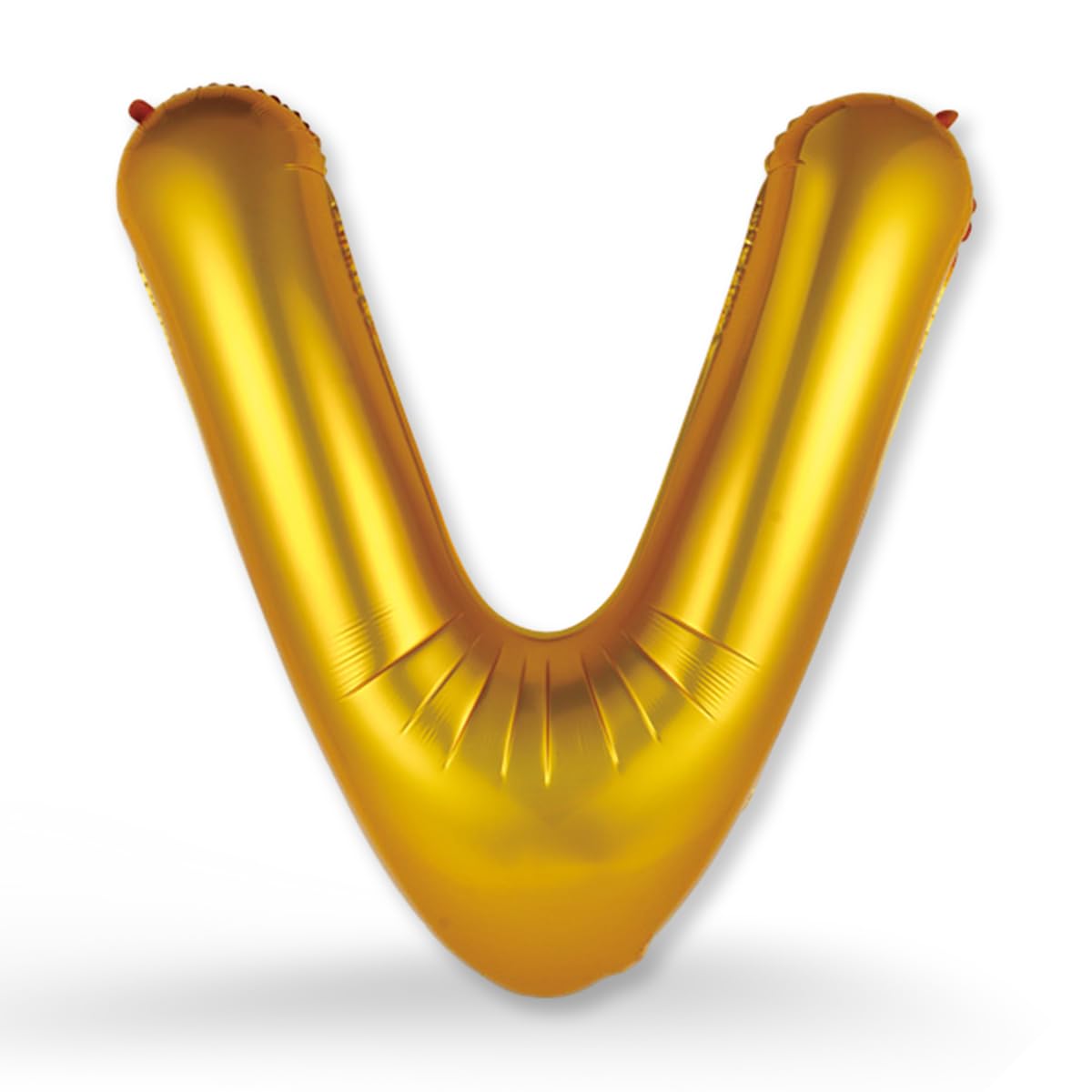 FUNXGO Gold Letter V - XXL 100 cm - Birthday Balloon - Helium Inflating - Shiny Elegance for Your Holidays — image 1