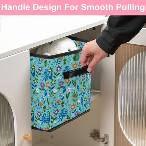 Boîte de rangement pliable en tissu cube solide pour optimiser les placards