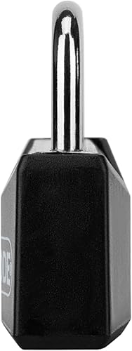 Miniatura 6 de FIGODE Candado pequeño y ligero con llaves grandes, cerradura de aluminio cubierta negra, 34 pulgadas de ancho, candados de equipaje para maleta,