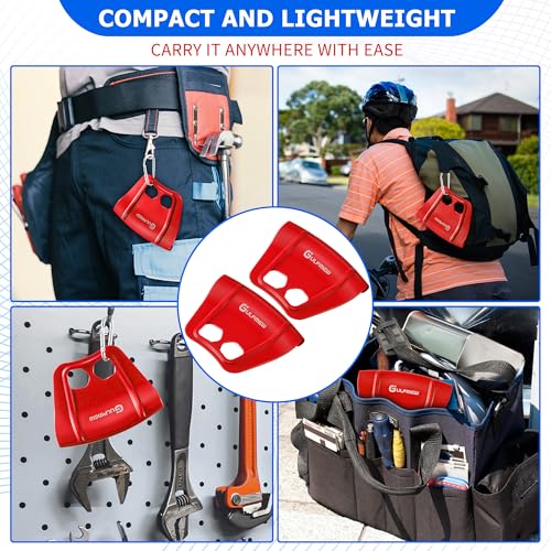 Image of 2 Rim Protectors for Tire Changing, Wheel Rim Guard Kit, Red