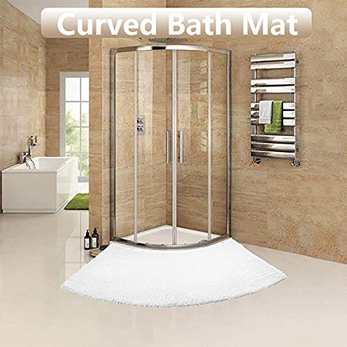 Sigaer Non Slip Bath & Shower Mat, Machine Washable Microfiber Bath Rug, Ultra Soft - White, 43.3 17.7 0.98in - Image 2