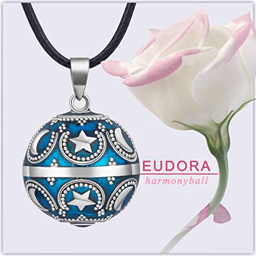 Eudora Harmony Ball Moon And Star Music Chime Ball Pendant Necklace For Women Baby Girls Nice Jewellry Charming Gift, 45Inch #TOP2