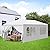 BBBuy 10’X20’ Outdoor Canopy Tent Camping Gazebo Storage Shelter Pavilion Cater Events w/Removable Sidewalls for Backyard BBQ Camping Picnic Party Wedding Ceremony, Easy Assemble and Remove
