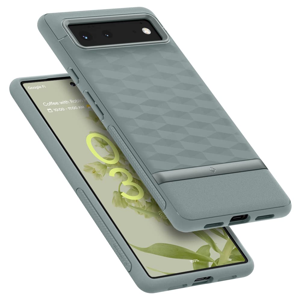 CASEOLOGY by Spigen Parallax Back Cover Compatible for Google Pixel 6 (Thermoplastic Polyurethane and PC| Sage Green) (B096TBZLBG) Amazon Price History, Amazon Price Tracker