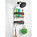 InterDesign Twillo Hanging Shower Caddy - Bathroom Storage Shelves for Shampoo, Conditioner and Soap, Bronze