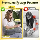AS AWESLING Reading Pillow & Gaming Support Cushion - Backrest for Sitting Up in Bed, Sofa, Floor, Lap Pillow for Comfort - Image 4