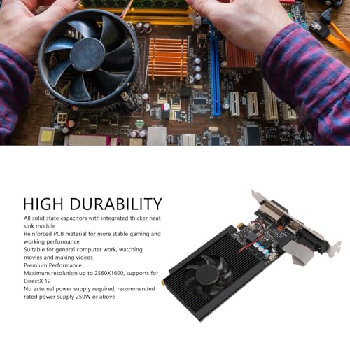 Carte Graphique GT 710 Profil Bas ASHATA pour PC Compact Surchauffé