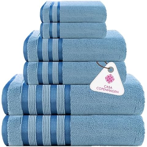 CASA COPENHAGEN Zero Twist Towel Set Cover