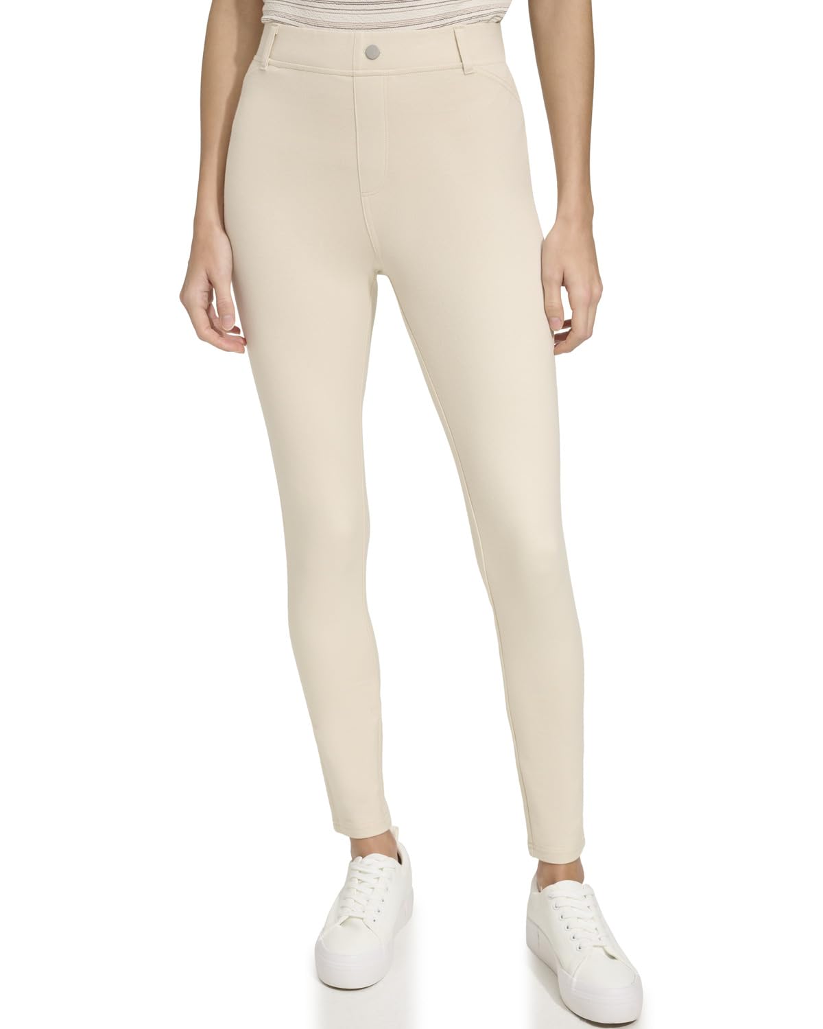 Andrew Marc Womens Mid Rise Slim Fit Ankle Length Pant
