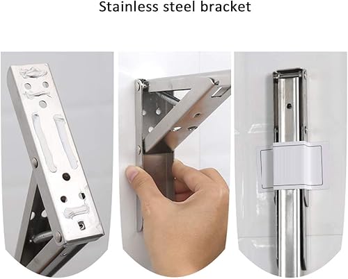 Miniatura 6 de mesa plegable flotante de madera montado en la pared, escritorio para ordenador portátil, mesa infantil, mesa de trabajo, mesa de comedor, con