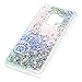 S9 Case, Galaxy S9 Case Clear 3D Moving Bling Sparkle Glitter Quicksand Star Flowing Liquid Slim Fit Soft TPU Shockproof Protective Cover for Sumsung Galaxy S9 Case with Data Cable Plug & Pen, Totem