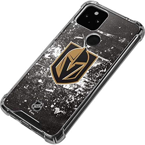 Skinit Clear Phone Case Compatible with Google Pixel 4a 5G - Officially Licensed NHL Vegas Golden Knights Frozen Design