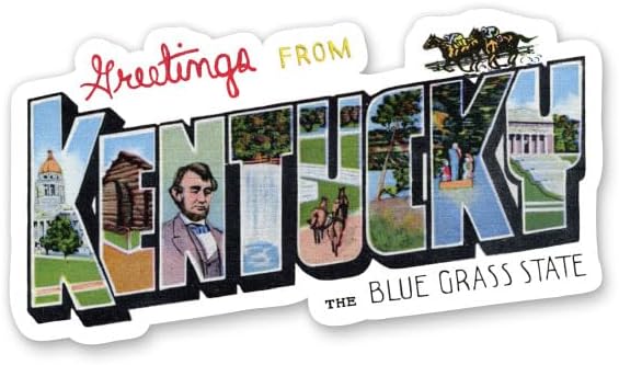 Squiddy Welcome To Kentucky Vinyl Sticker 5.5" Wide | Waterproof Decal For Cars, Laptops, Windows | USA Made