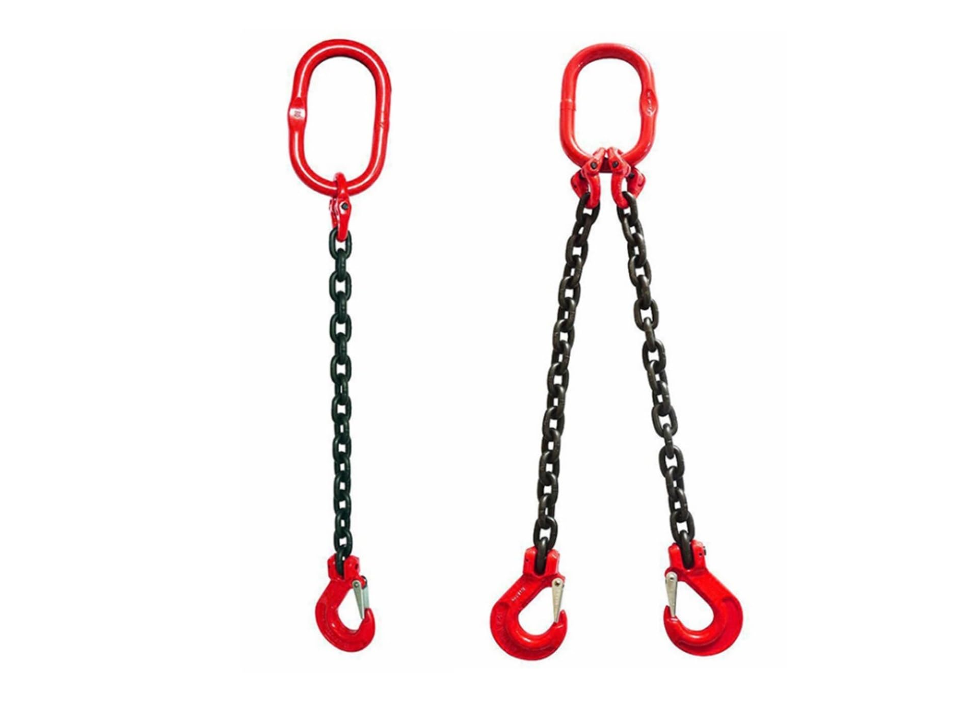 Catena di Sollevamento, Imbracatura a catena, gru spargitrice di sollevamento Sollevatore a tamburo a catena Morsetto Secchio Barile Serbatoio dell'olio Può Imbracatura a catena(1 ton 1m 4 leg)